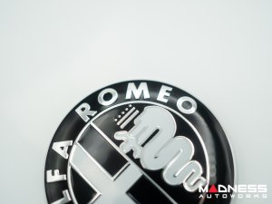 Alfa Romeo Emblem Covers - Front + Back Set - V1 - 74mm Alfa Romeo Emblem Covers - Front + Back Set - V1 - 74mm